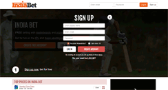 Desktop Screenshot of indiabet.com