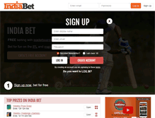 Tablet Screenshot of indiabet.com
